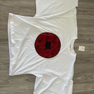 Aoki denim kimono shirt with pocket sleeves nwt